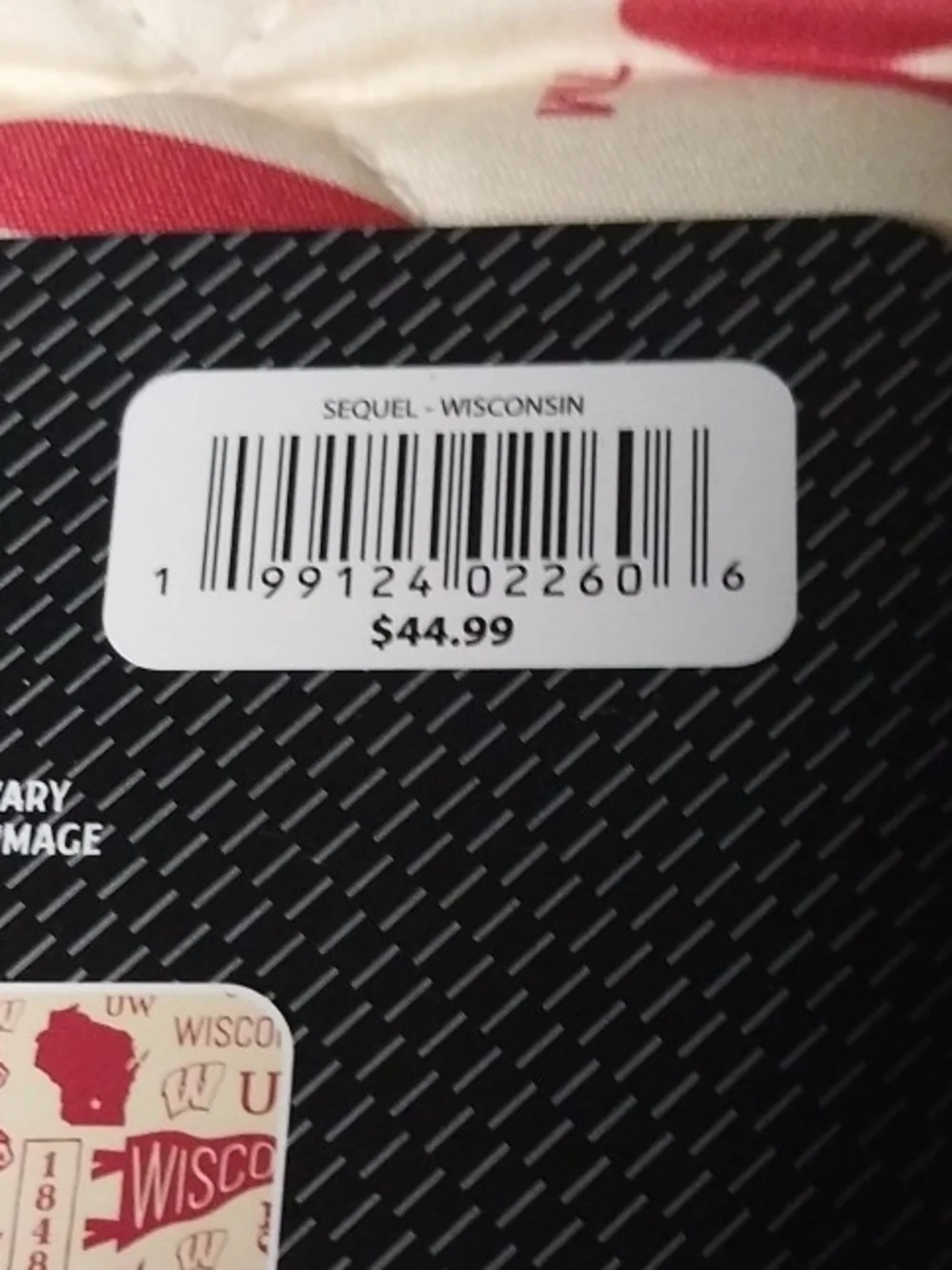 Quilted Blanket - Red/Cream Wisconsin Badgers 60x80